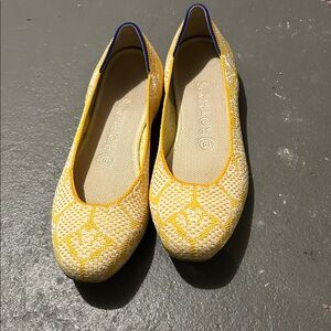 Rothy’s Yellow Patterned Women's Flats - 7.5